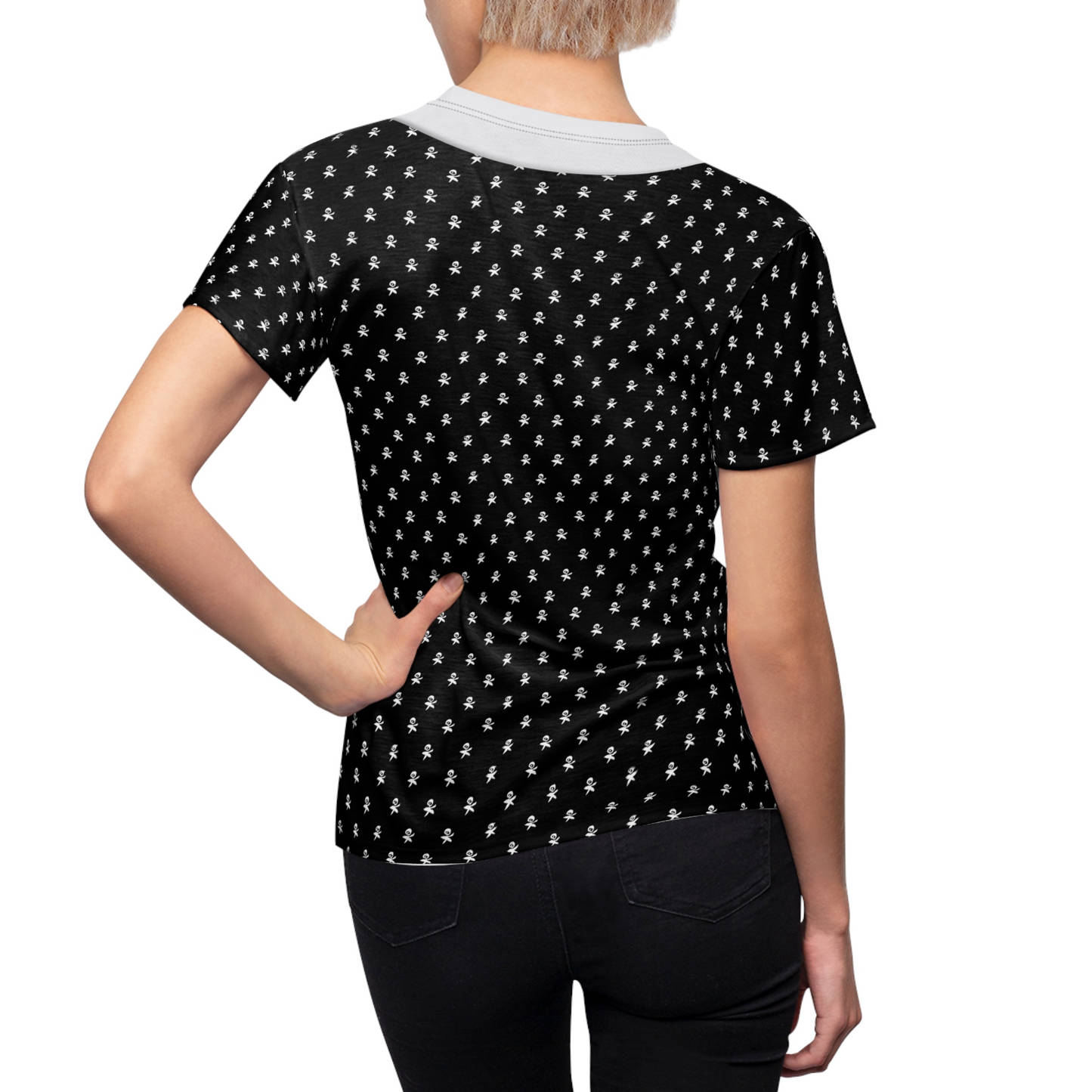 Addams Daughter Polka Dot Women's Shirt, Halloween Comedy Movies Costume