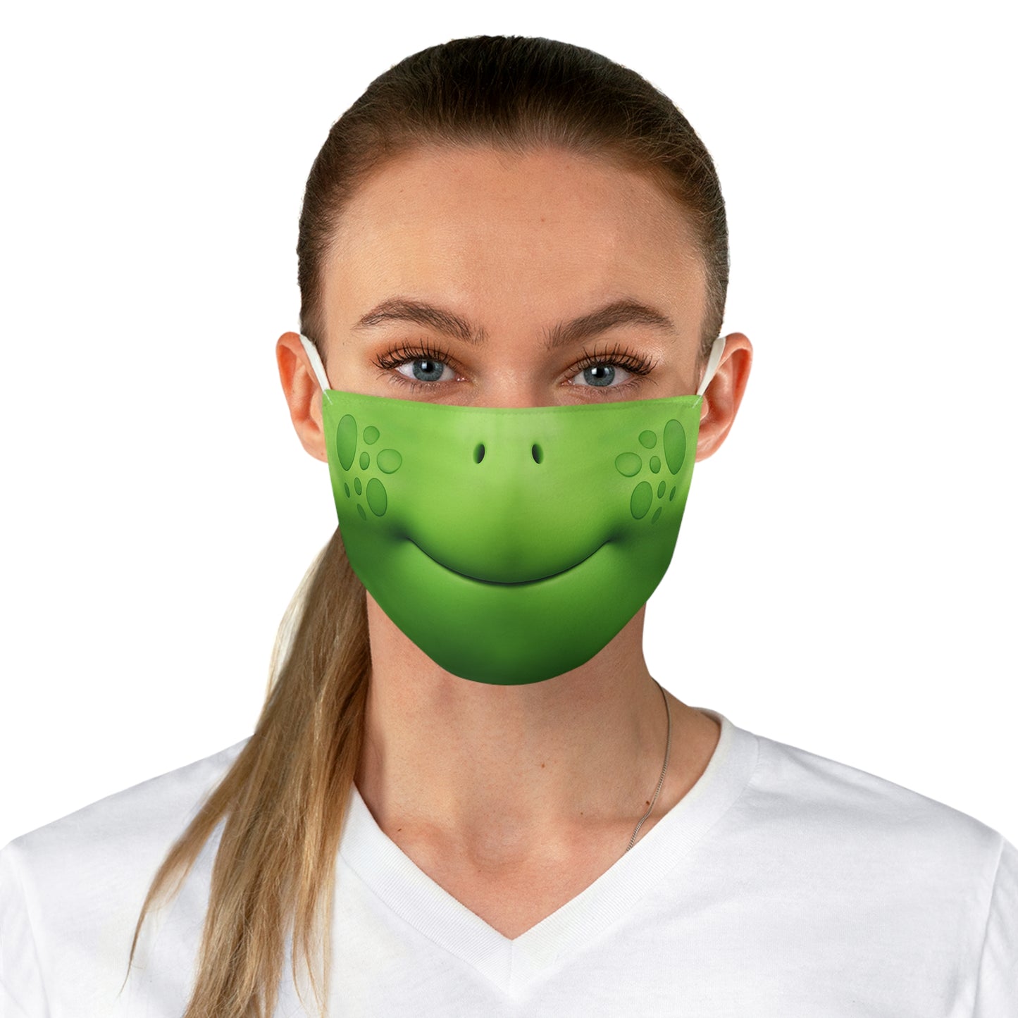 Shelly Green Turtle Colth Face Mask, RoboGobo Inspired Costume