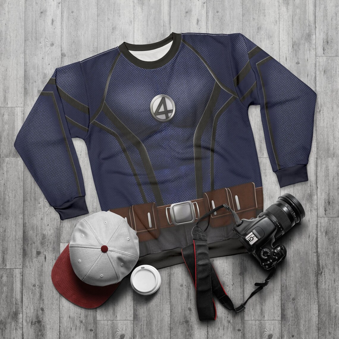 Johnny Storm Long Sleeve Shirt, Deadpool & Wolverine Costume