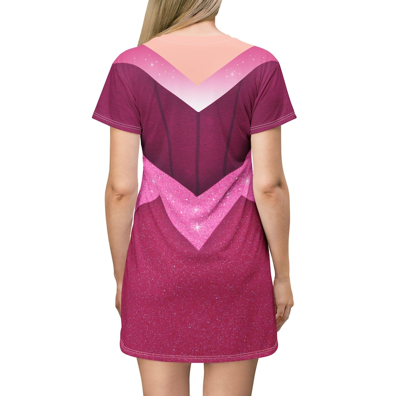 Pink Aurora Short Sleeve Dress, Sleeping Beauty Costume
