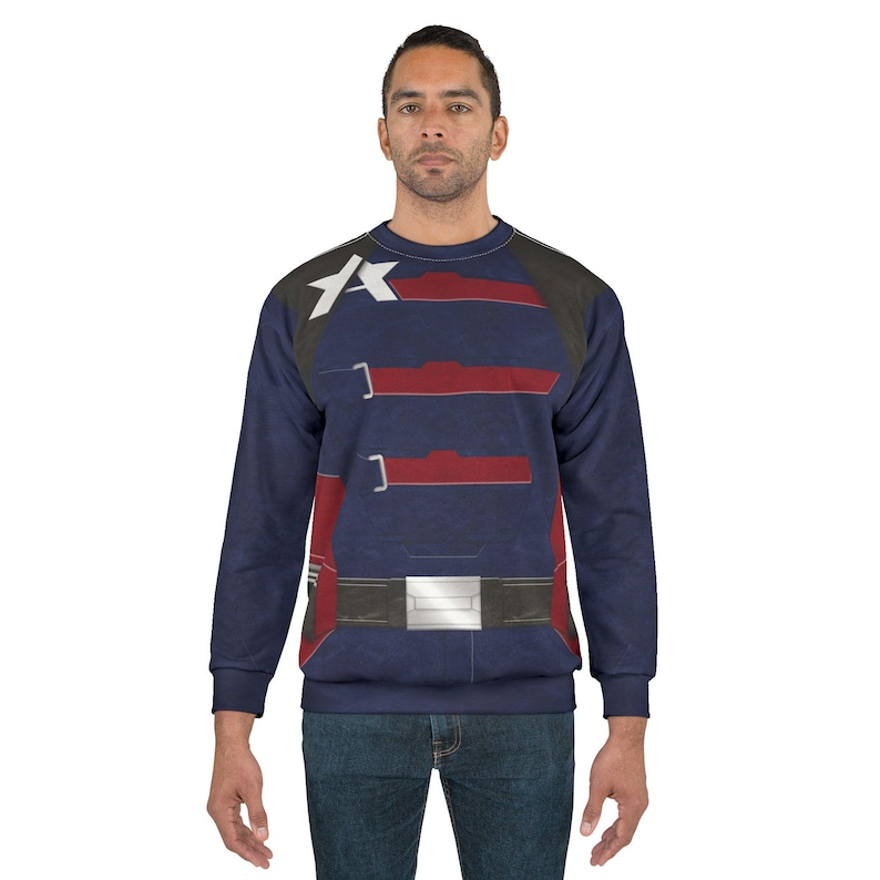 US Agent Blue Long Sleeves Shirt, The Falcon and the Winter Soldier Costume