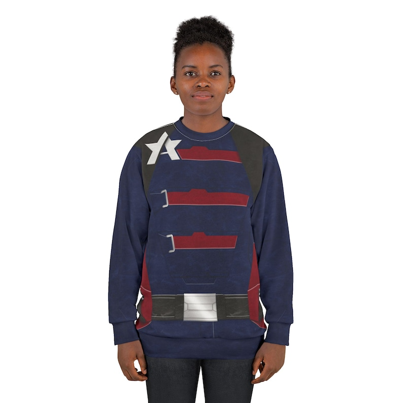 US Agent Blue Long Sleeves Shirt, The Falcon and the Winter Soldier Costume