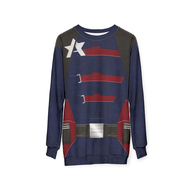 US Agent Blue Long Sleeves Shirt, The Falcon and the Winter Soldier Costume