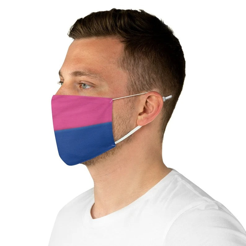 Zenon Kar Pink and Blue Face Mask, Zenon Costume