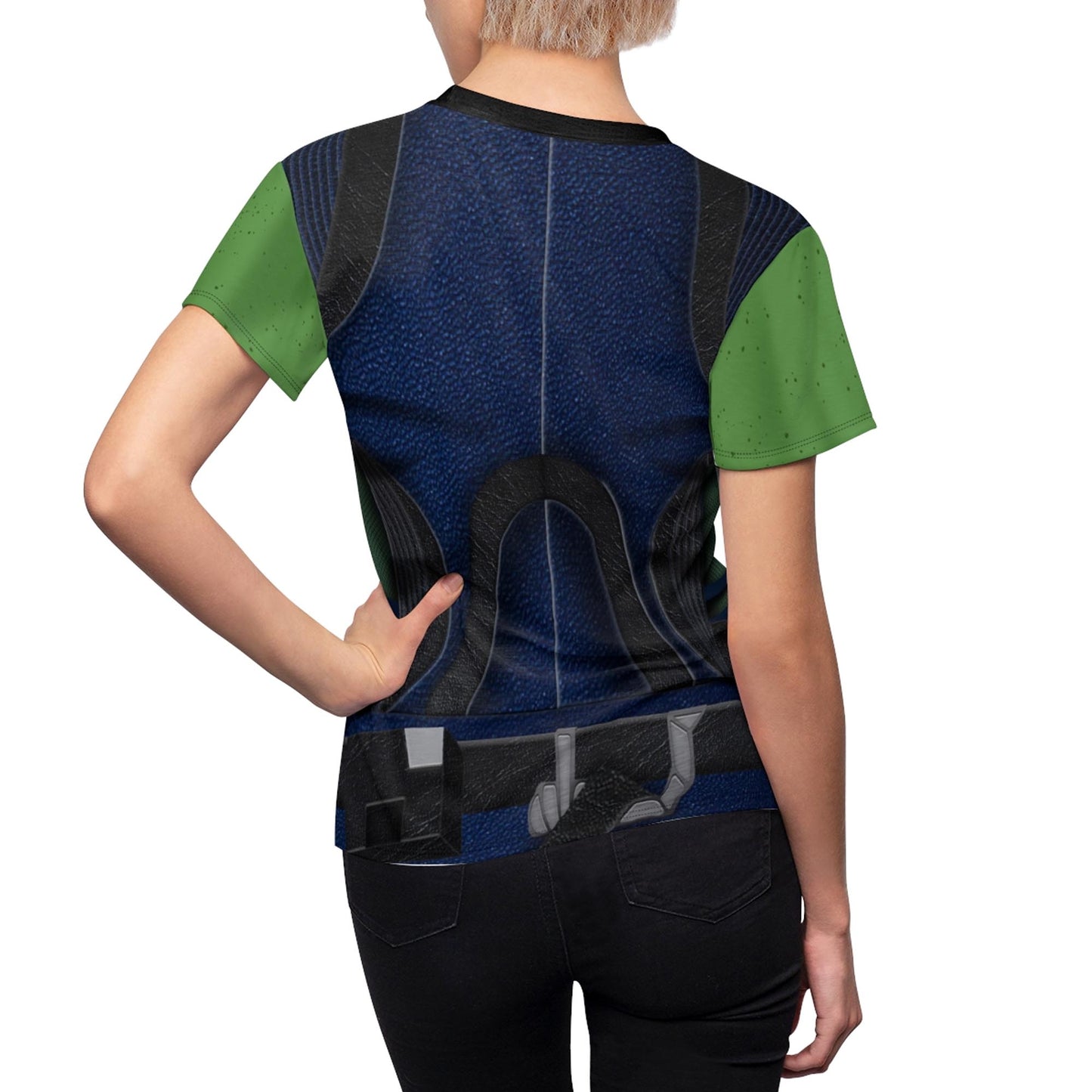 Gamora Blue and Black Women Shirt, Guardians of the Galaxy Costume
