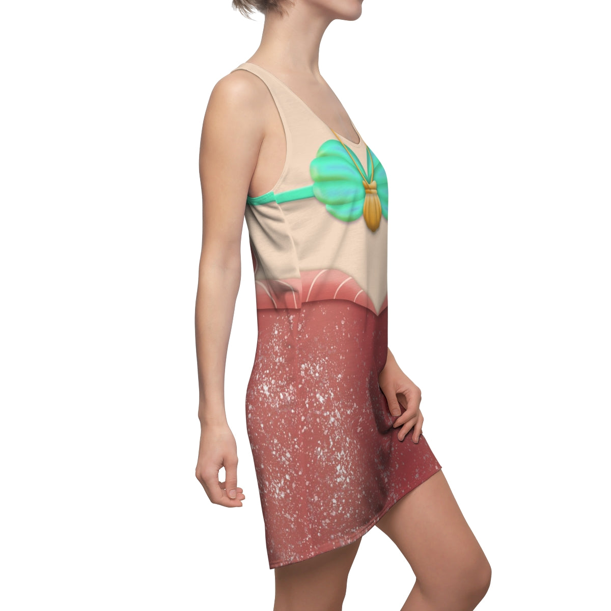 Adult Mermaid Melody Sleeveless Dress, Disney Little Mermaid Cosplay