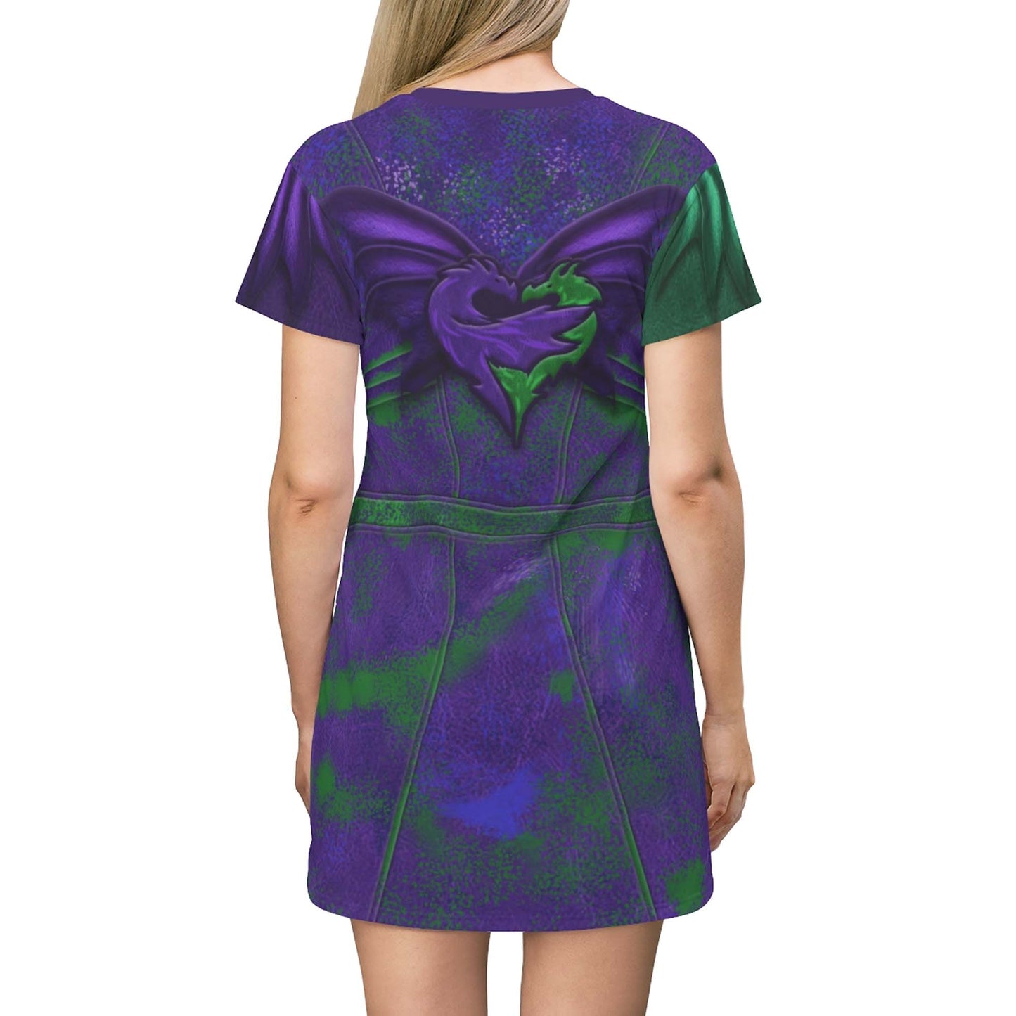 Mal Short Sleeve Dress, Descendants Costume