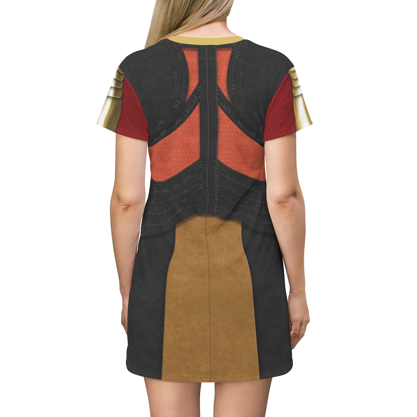 Okoye Short Sleeve Dress, Black Panther Costume