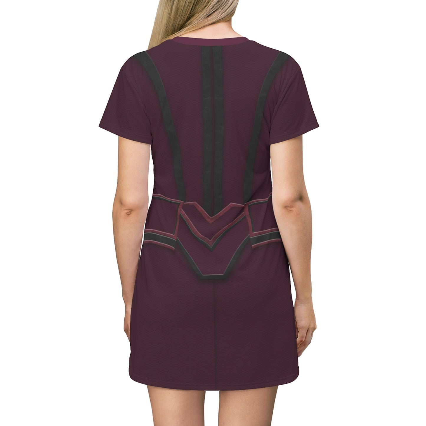 Wanda Scarlet Witch Short Sleeve Dress, WandaVision TV Series Costume