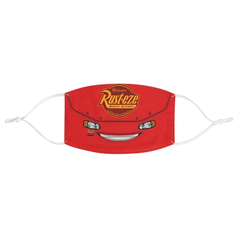 Lightning McQueen Face Mask, Pixar Cars Costume