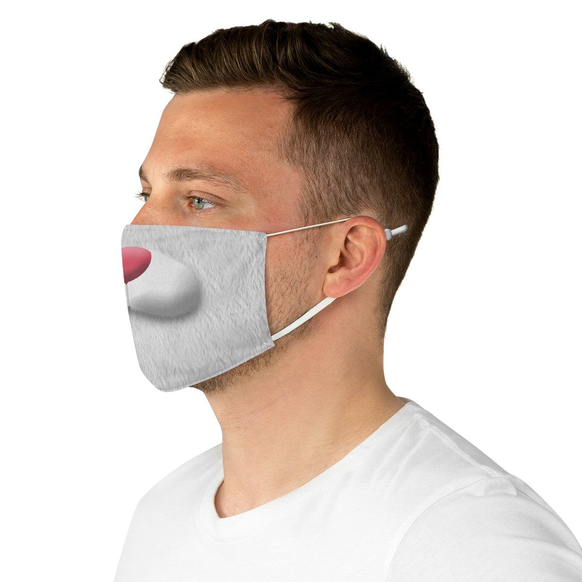 Fergie the White Rabbit Face Mask, Alice Wonderland Bakery Costume
