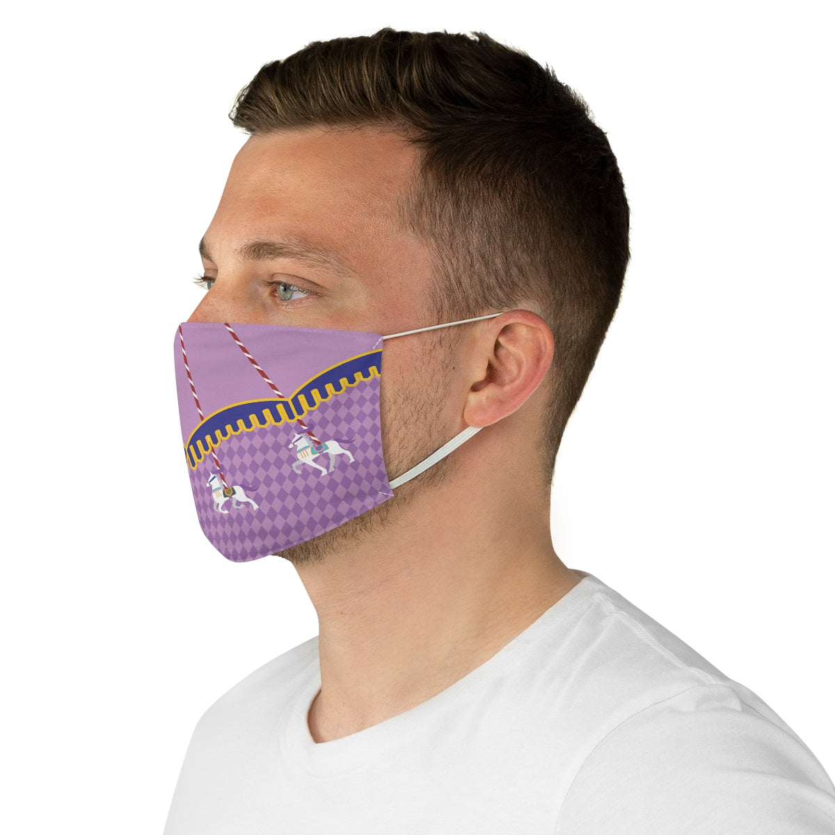 Cinderella's Carousel Cloth Face Mask, Cinderella Costume