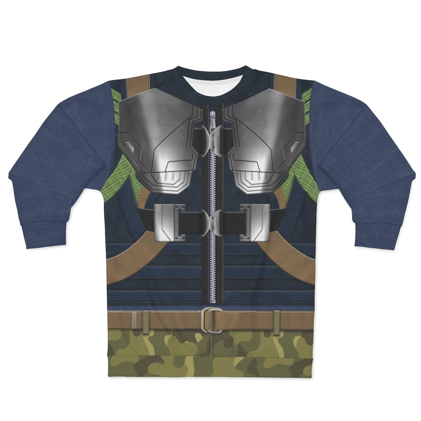 Erik Killmonger Armor Long Sleeve Sweatshirt, Black Panther Costume