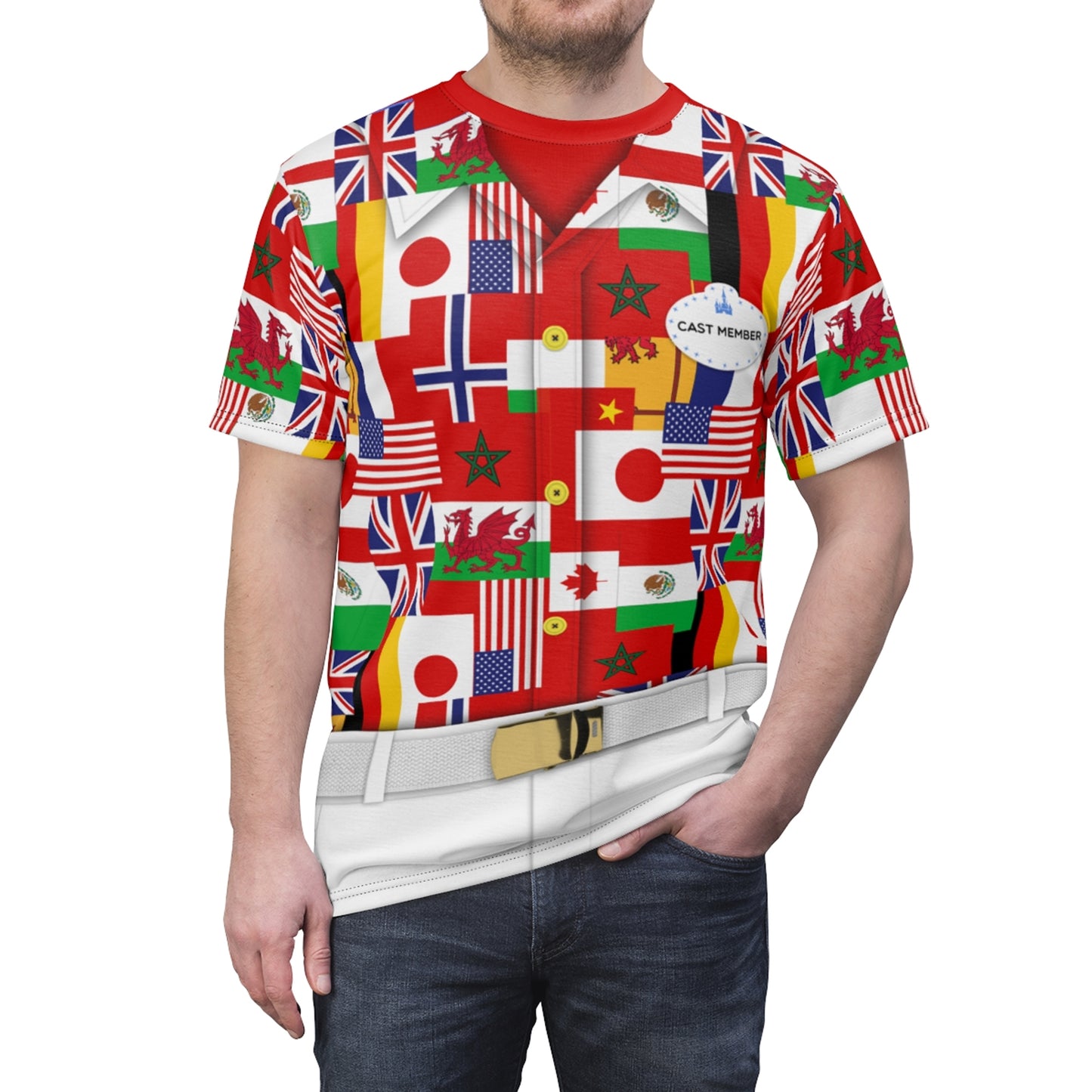 Epcot World Showcase Shirt, Cast Member Merch Costume