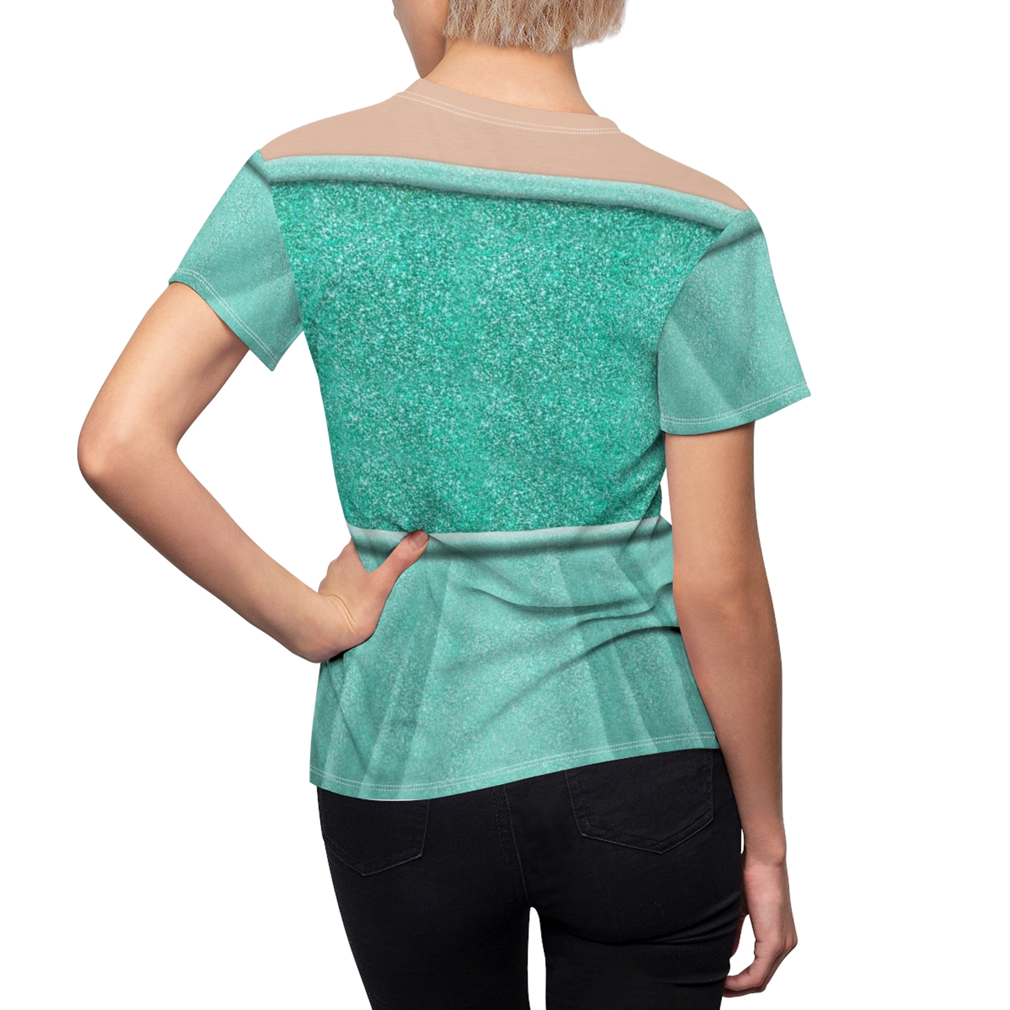 Ariel Green Women's Shirt, The Little Mermaid Evening Costume
