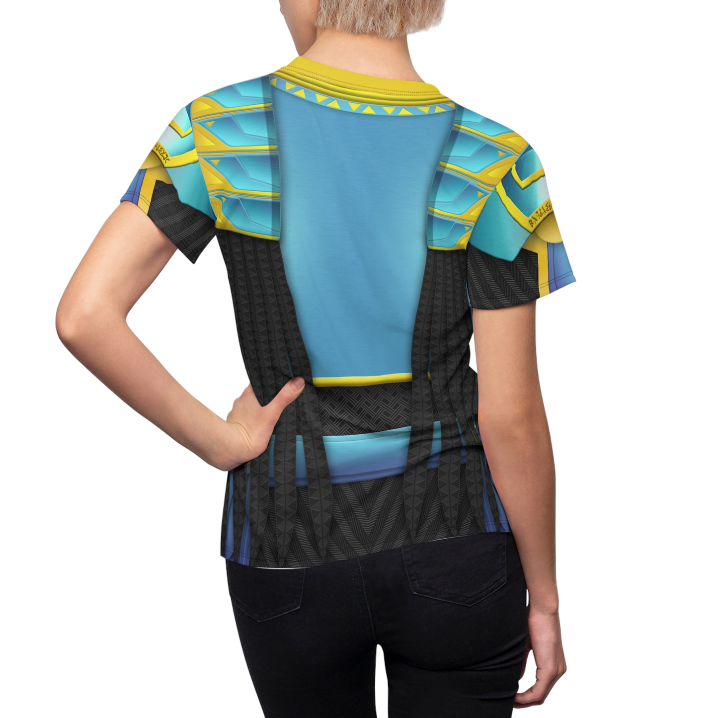 Aneka Midnight Angel Armor Women's Shirt, Black Panther Wakanda Forever Costume