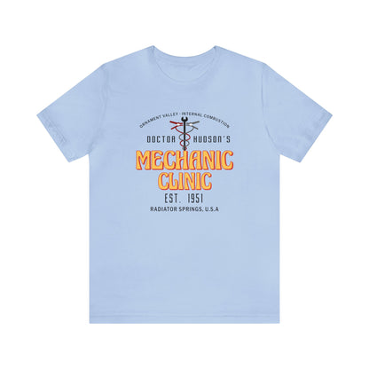 Doctor Hudson’s Logo Shirt, Mechanical Clinic EST. 1951 Radiator Springs U.S.A, Pixar Cars Costume