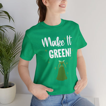 Sleeping Beauty Shirt, Make It Green, Fauna Fairy Godmother Costume, Gender Reveal Party