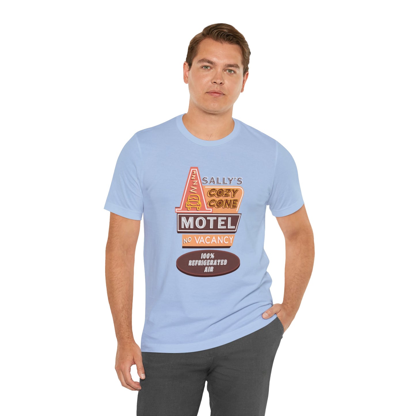 Sally Logo Shirt, Cozy Cone Motel No Vacancy 100% Refrigerated Air, Pixar Cars Costume