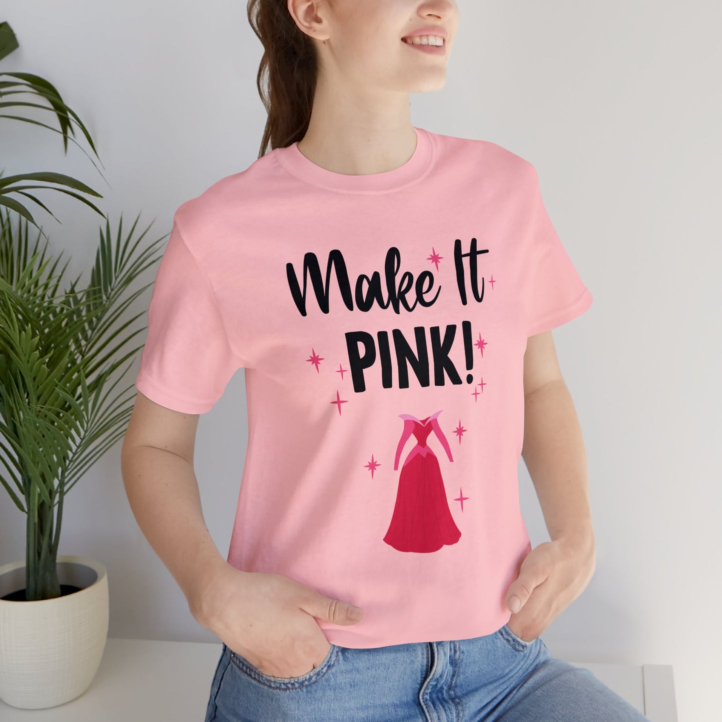 Sleeping Beauty Shirt, Make It Pink, Flora Fairy Godmother Costume, Gender Reveal Party