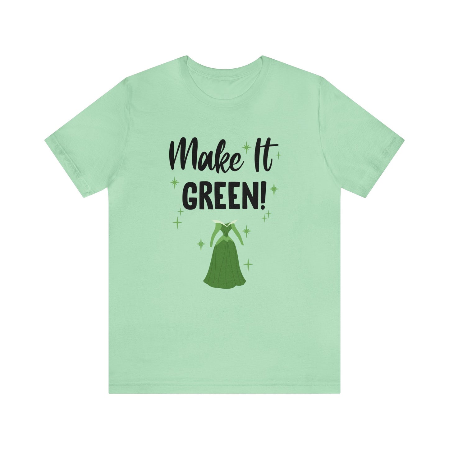 Sleeping Beauty Shirt, Make It Green, Fauna Fairy Godmother Costume, Gender Reveal Party