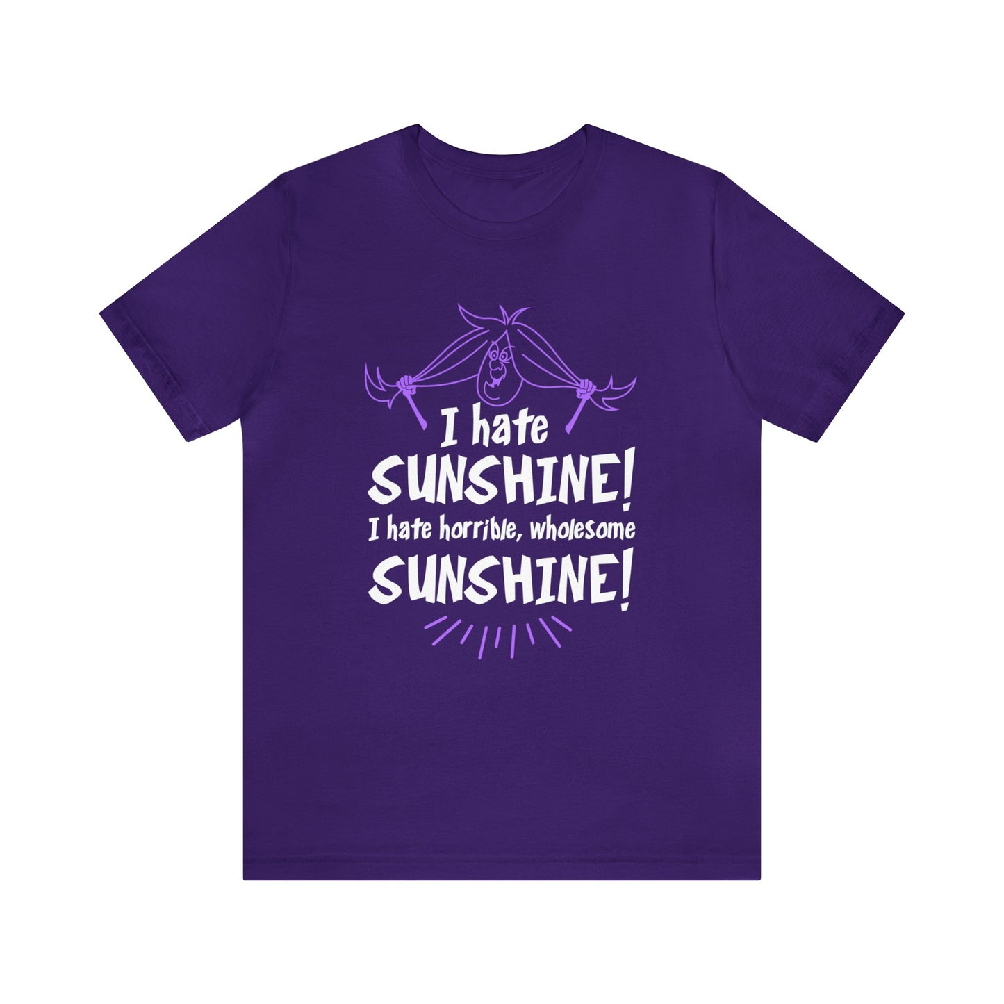 I Hate Sunshine I Hate Horrible Shirt, Mad Madam Mim Costume, The Sword in the Stone Cosplay, Theme Park Day Outfits