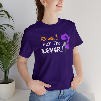 Pull The Lever Shirt, The Emperor's New Groove Couple T-Shirt, Yzma Tee, Matching With Kronk Wrong Leverrr