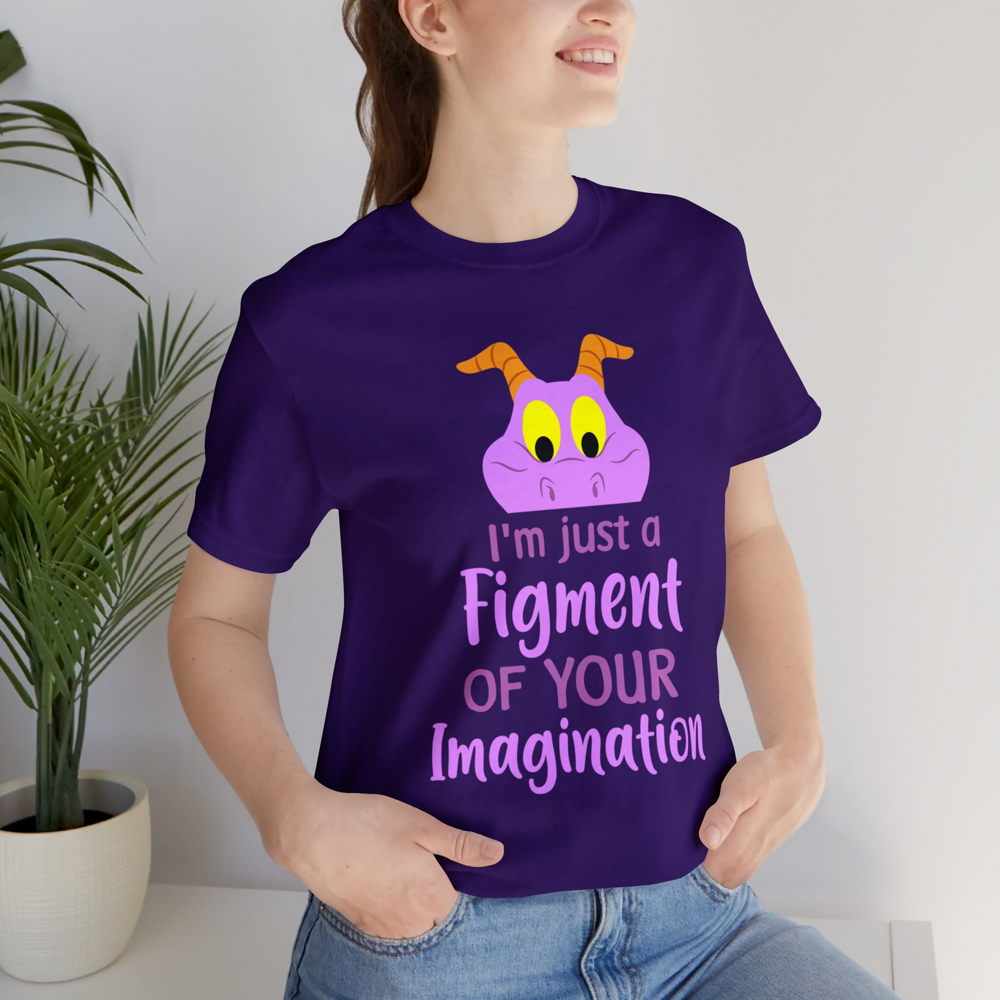 I'm Just a Figment of Your Imagination Shirt, Figment Costume, Purple Dragon Cosplay, Theme Park Day Outfits