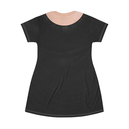 Addams Mom Short Sleeve Dress, Halloween Comedy Movies Costume