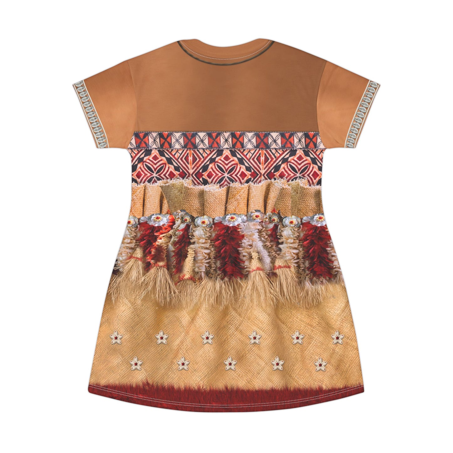 Moana Chief Ceremonial Short Sleeve Dress, Moana Live Action Costume