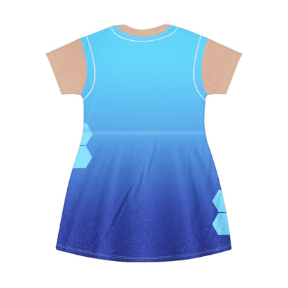 Addison Cheerleader Blue Short Sleeve Dress, Zombies The Re-Animated Series Costume