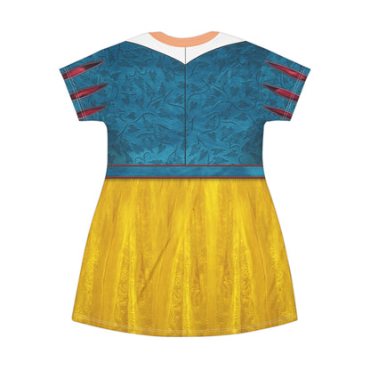 short snow white dress Vintage Girls Snow White Graphic Two Tone Dress Size 6X