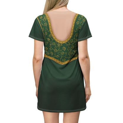 Fiona Inspired Short Sleeve Dress, Kingdom Far Far Away Costume