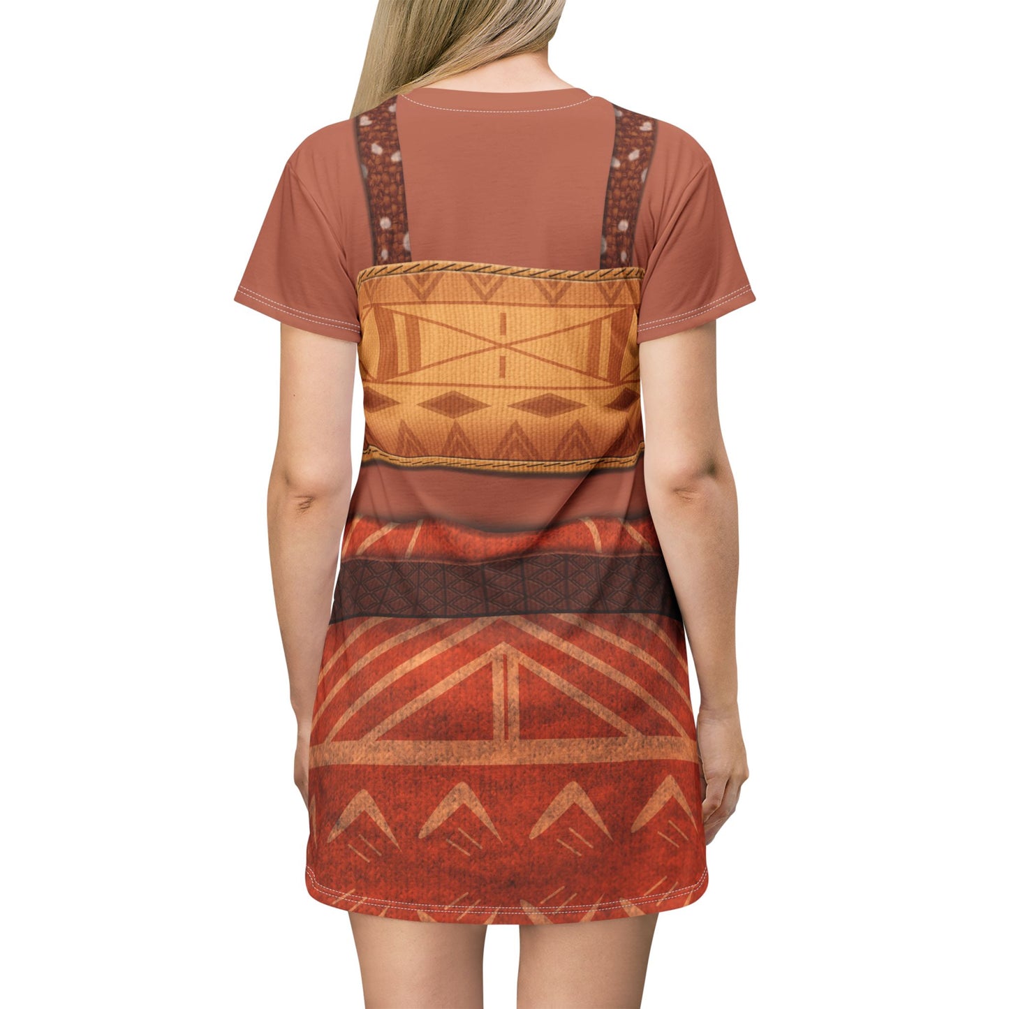 Loto Short Sleeve Dress, Moana 2 Costume