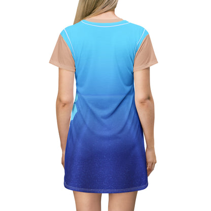 Addison Cheerleader Blue Short Sleeve Dress, Zombies The Re-Animated Series Costume