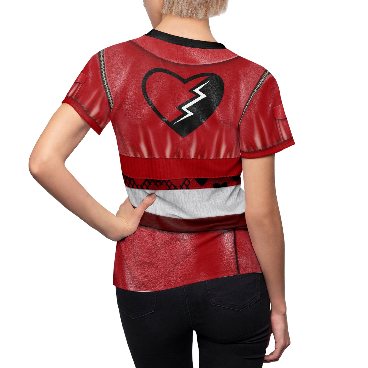 Red of Hearts Jacket Women's Shirt, Descendants 4 The Rise Of Red Costume