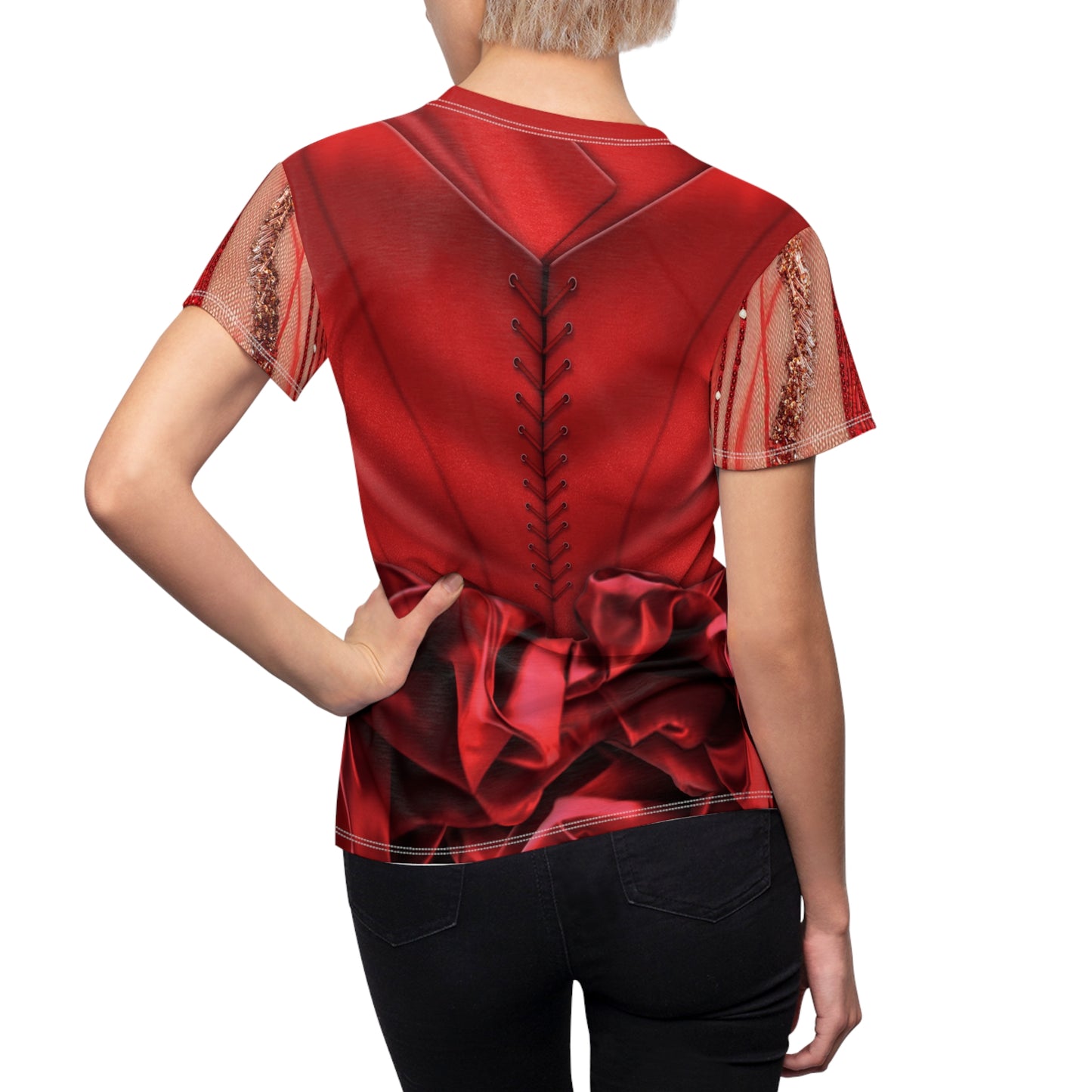 Queen of Hearts Women's Shirt, Descendants 4 The Rise Of Red Costume