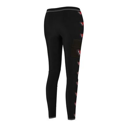 Red Dance Practice Leggings, Descendants Shuffle of Love Costume