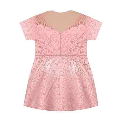 Glinda Dancing Through Life Short Sleeve Dress, Wicked Character Inspired Costume