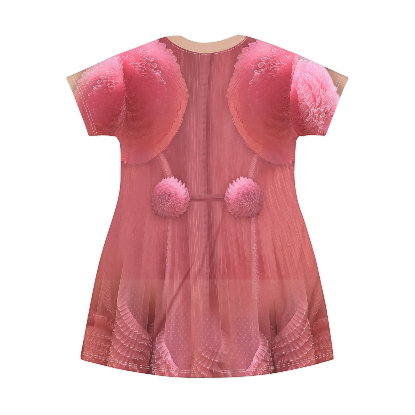 Glinda Pink Sleepwear Short Sleeve Dress, Wicked Character Inspired Costume