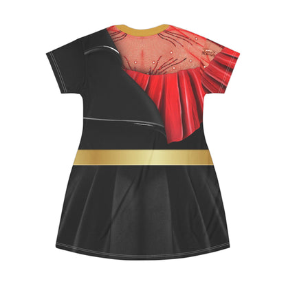 Queen of Hearts Descendants Short Sleeve Dress, Descendants 4 The Rise Of Red Costume