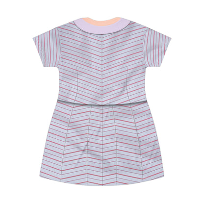 Pink Good Witch University Uniform Short Sleeve Dress, Broadway Character Inspired Costume