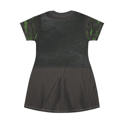 Elphaba Ozdust Short Sleeve Dress, Wicked Character Inspired Costume