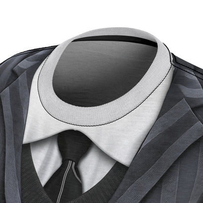 Addams Daughter Women's Shirt, Retro Black School Uniform Costume