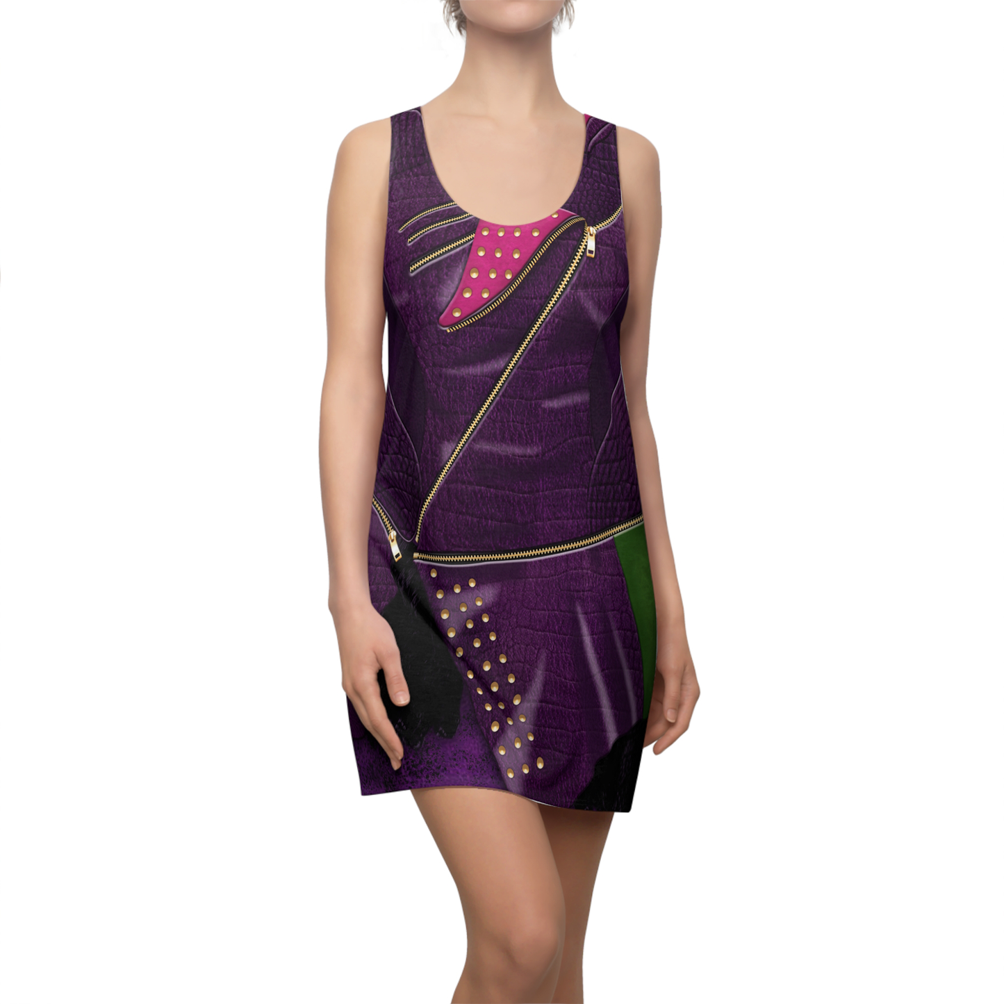 Mal Purple Sleeveless Dress, Descendants Costume