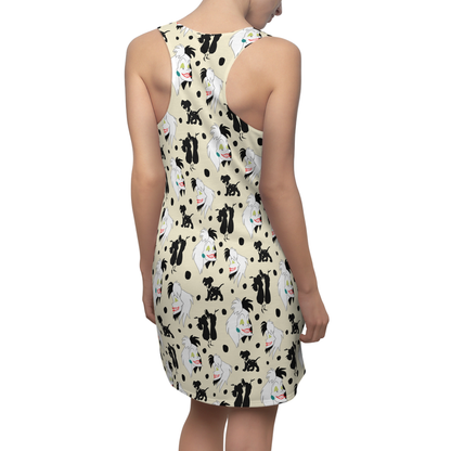Cruella Dress, 101 Dalmatians Villain Pattern Costume