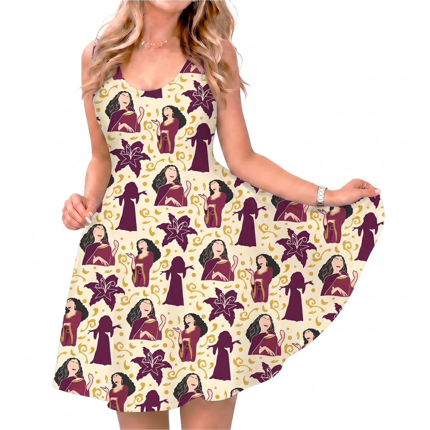 Mother Gothel Dress, Rapunzel Villain Mother Gothel Pattern Costume