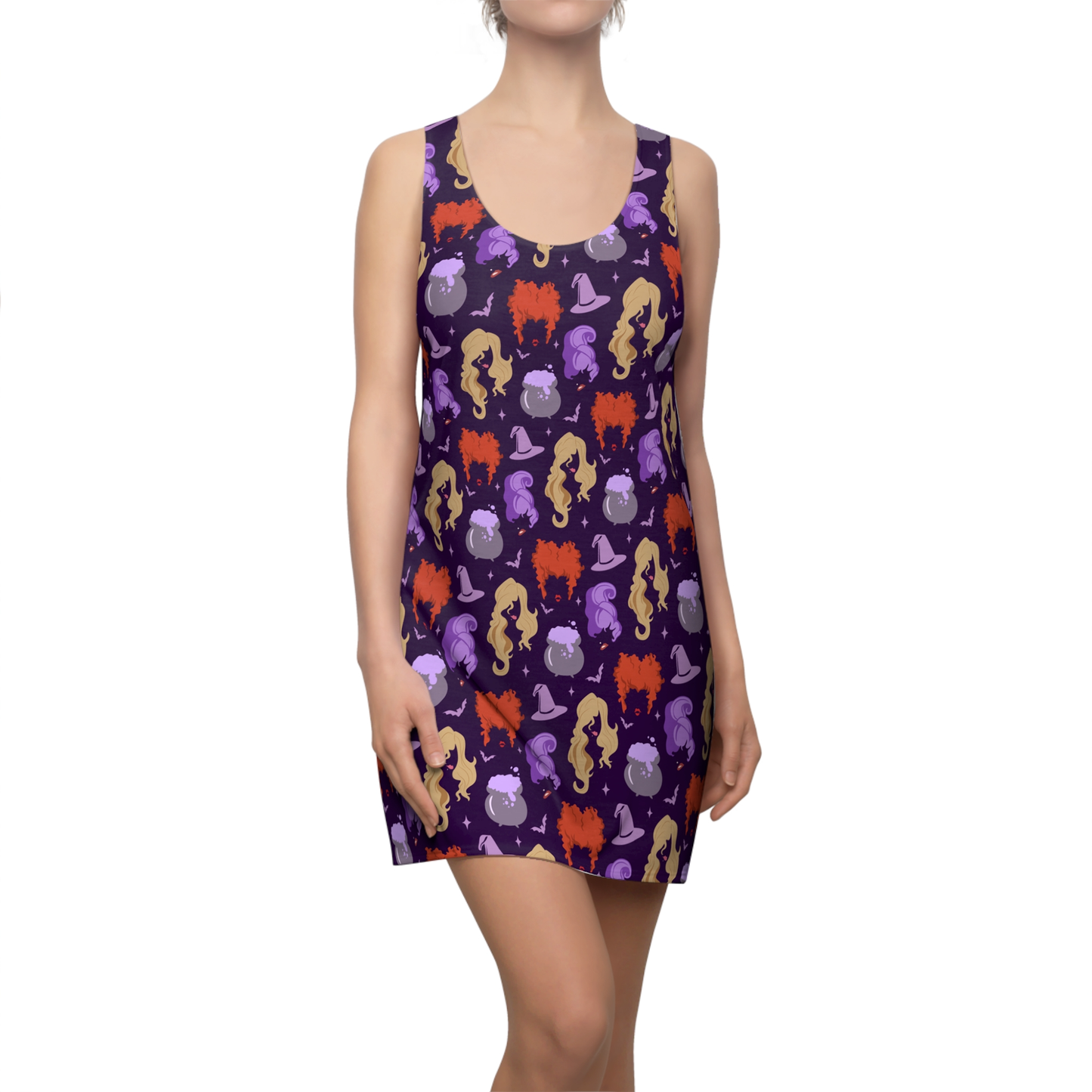 Sanderson Sisters Dress, Hocus Pocus Villains Pattern Purple Costume