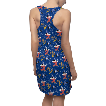 Mickey Fantasia Sorcerer Blue Dress, Magic Kingdom Skater Dress, Disney Wizard Dress, Fantasmic Magical Outfit, WDW Disneyland Trip