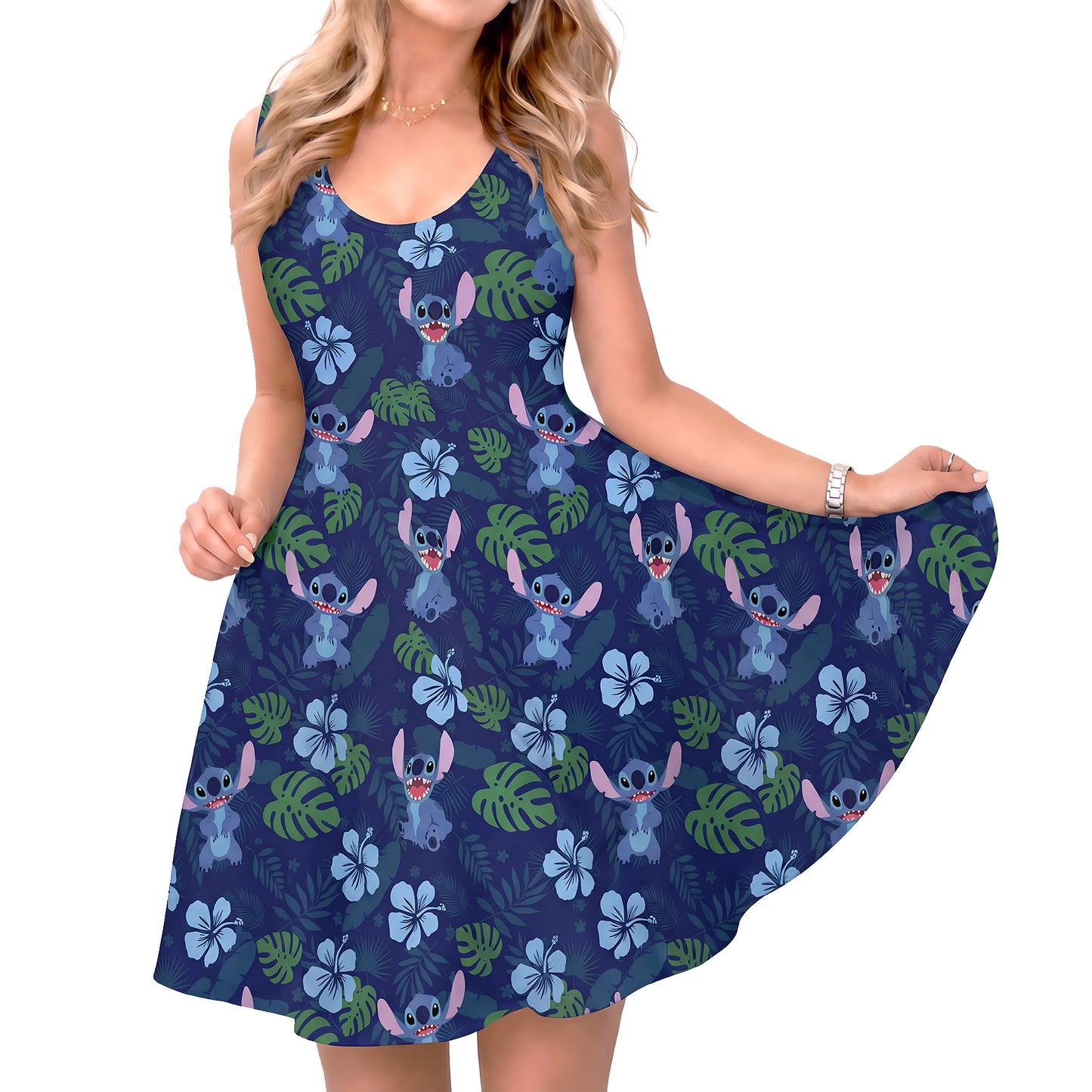 Stitch Tropical Dress, Lilo and Stitch Aloha Pattern Costume